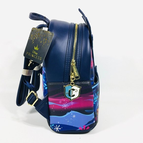 Loungefly Disney Cinderella Castle Series Mini Backpack Blue